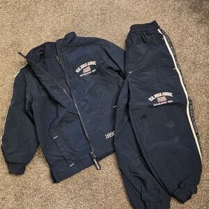 U.S. Polo Assn. Navy Track Suit with Branded Patch